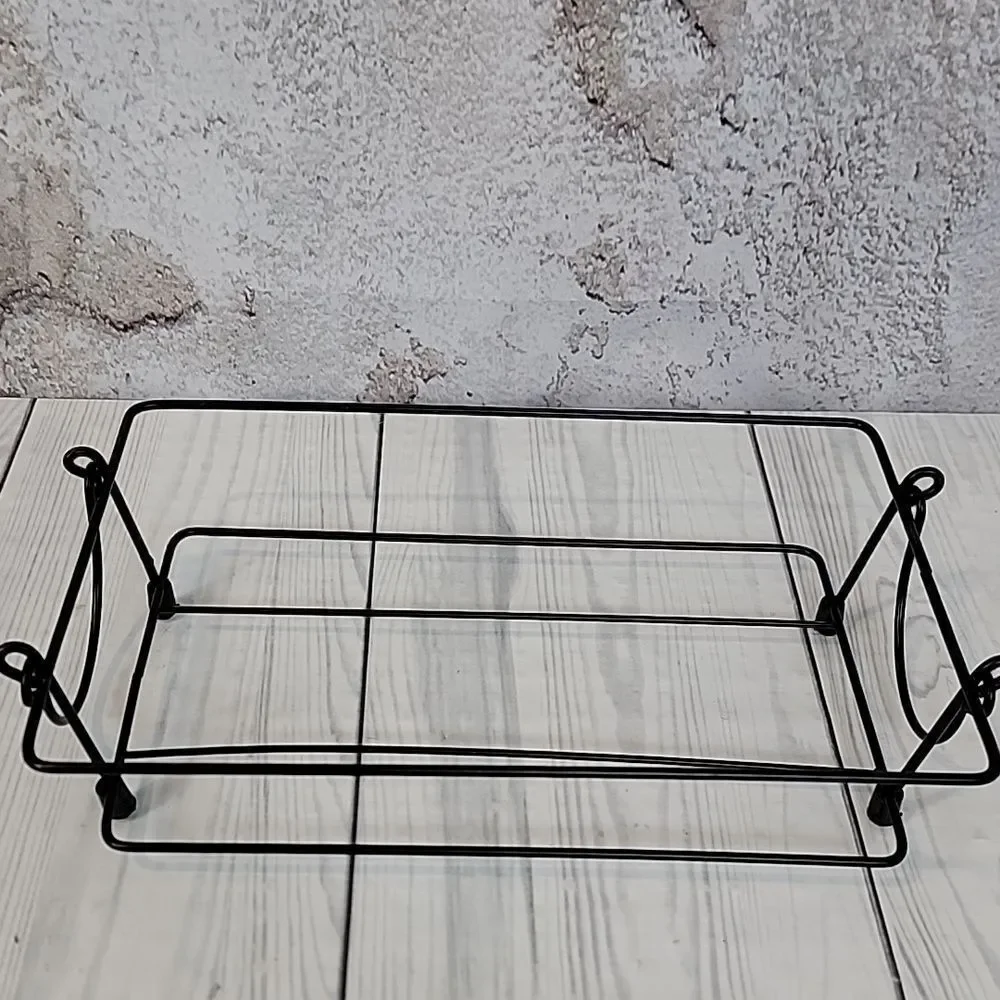 Old World Temptations By Tara Black Iron Baking Dish Rack Set Of 2 (12